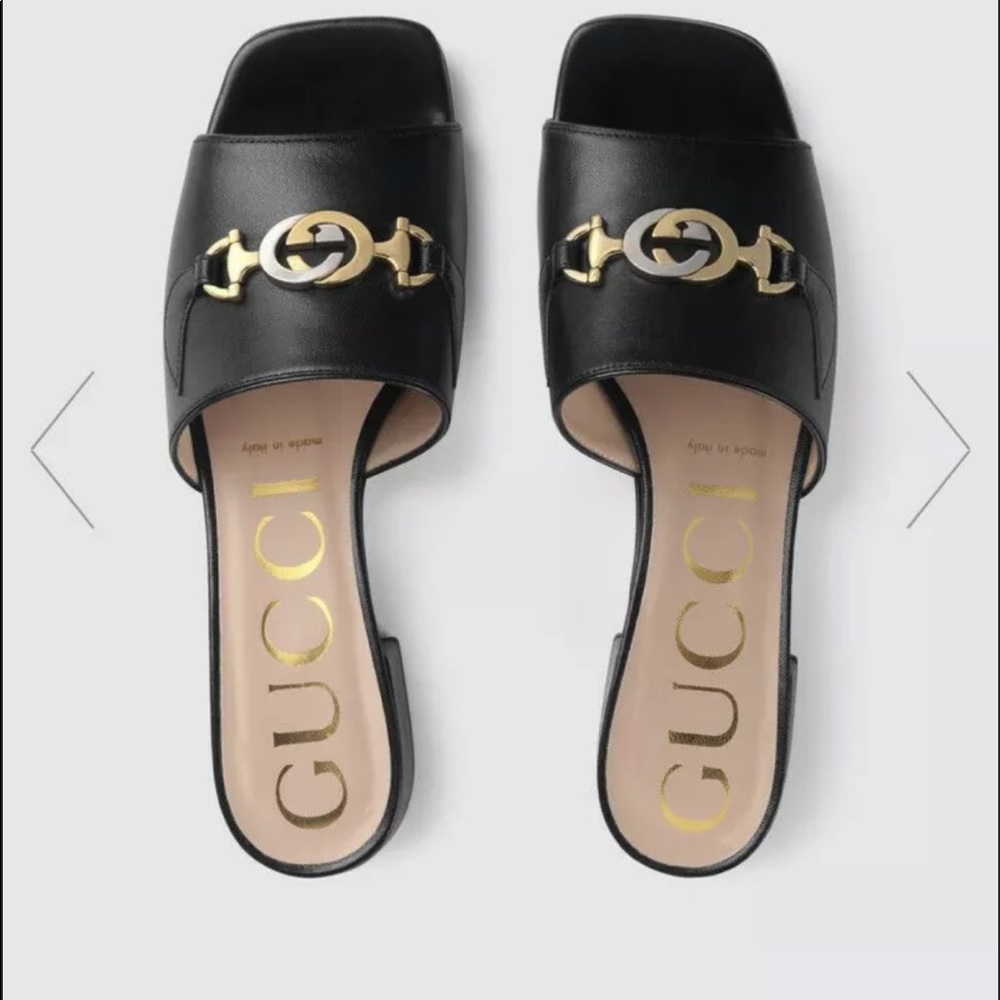 🚫SOLD🚫GUCCI ZUMI MULES SANDALS FLATS